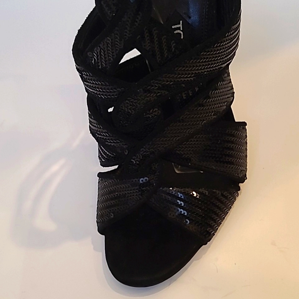 Tom Ford Women's Black Sequin Heels - Picture 3 of 10